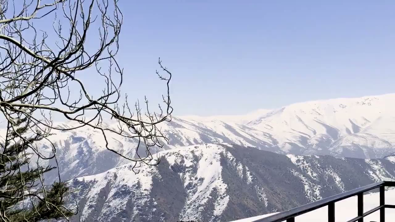 Referencia de vuelo de dron sobre Farellones