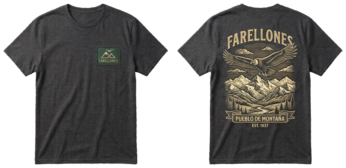 Polera con estampado de Farellones